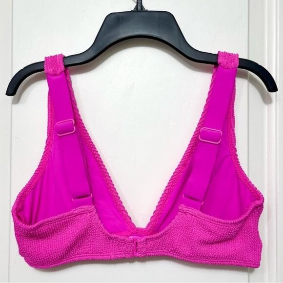 Good American Always Fit Bikini Top in Pink Size 3 / L - Picture 4 of 10